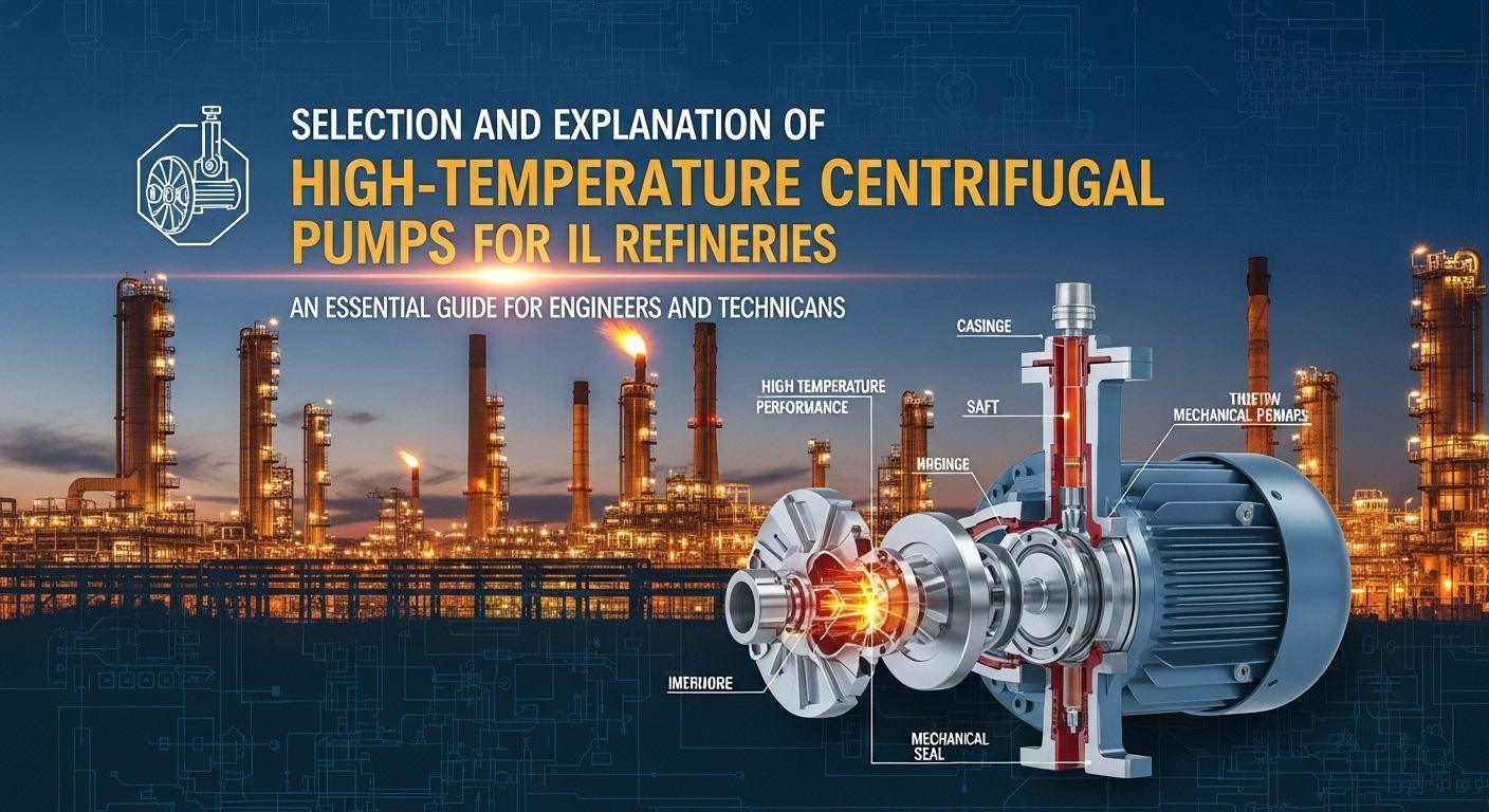 Pompe centrifuge haute température pour raffinerie