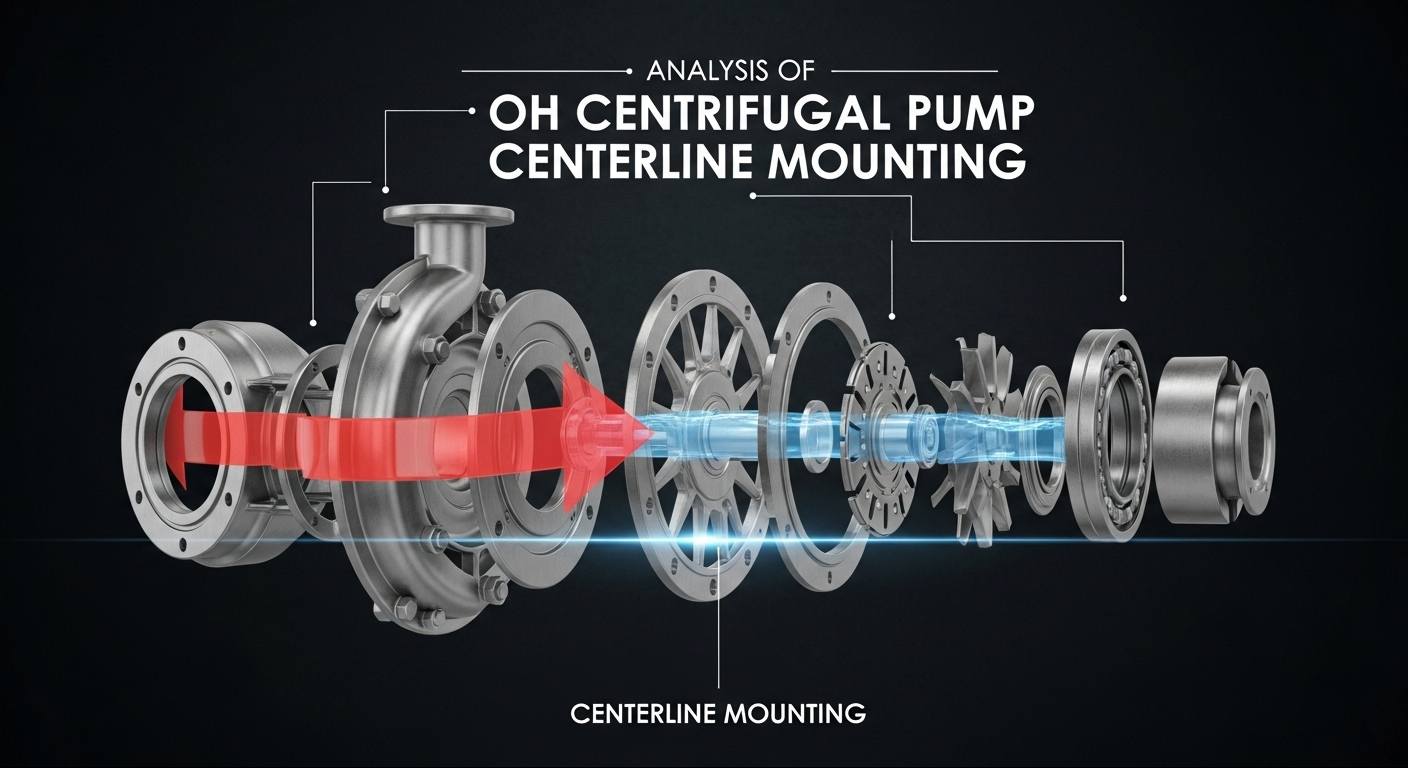 Analyse du montage sur l'axe central de la pompe centrifuge OH
