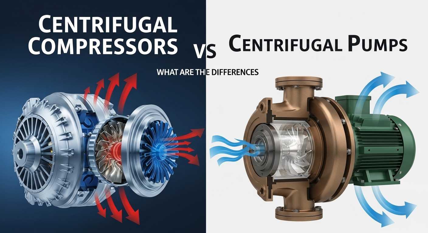 Compresseurs centrifuges vs pompes centrifuges : quelles sont les différences ?
