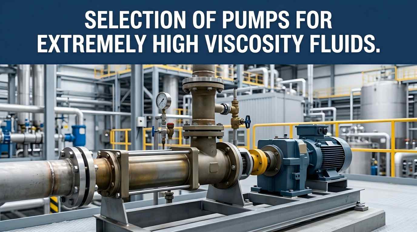 Sélection de pompes pour fluides à viscosité extrêmement élevée