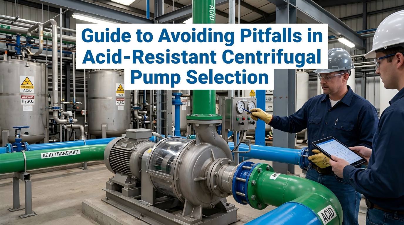 Guide pour éviter les pièges lors de la sélection de pompes centrifuges résistantes aux acides