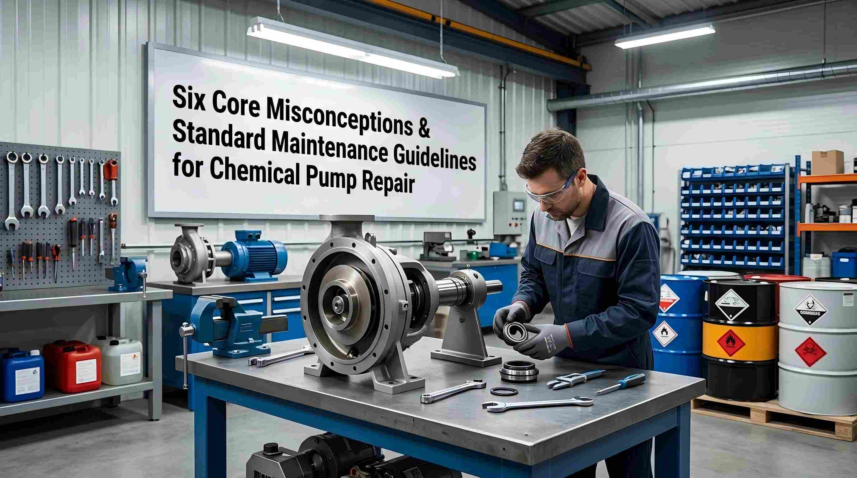 Six idées fausses fondamentales et directives de maintenance standard pour la réparation des pompes chimiques