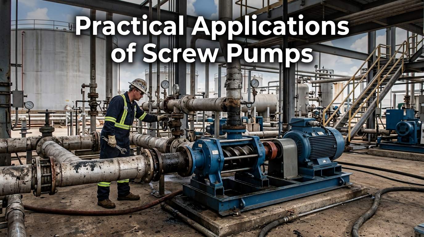 Applications pratiques des pompes à vis