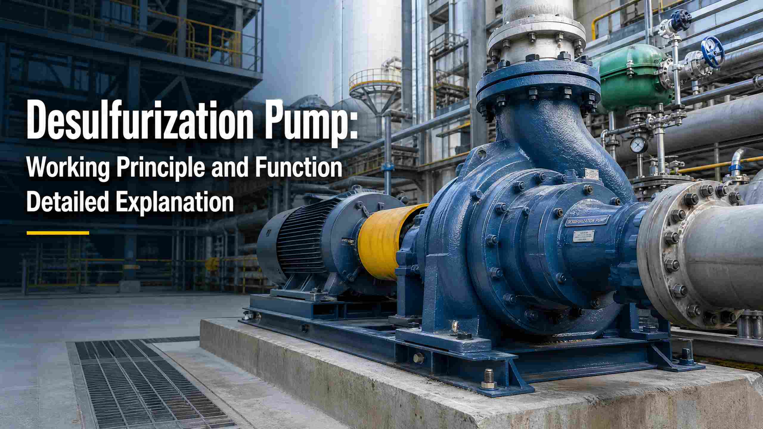 Pompe de désulfuration : principe de fonctionnement et explication détaillée de la fonction