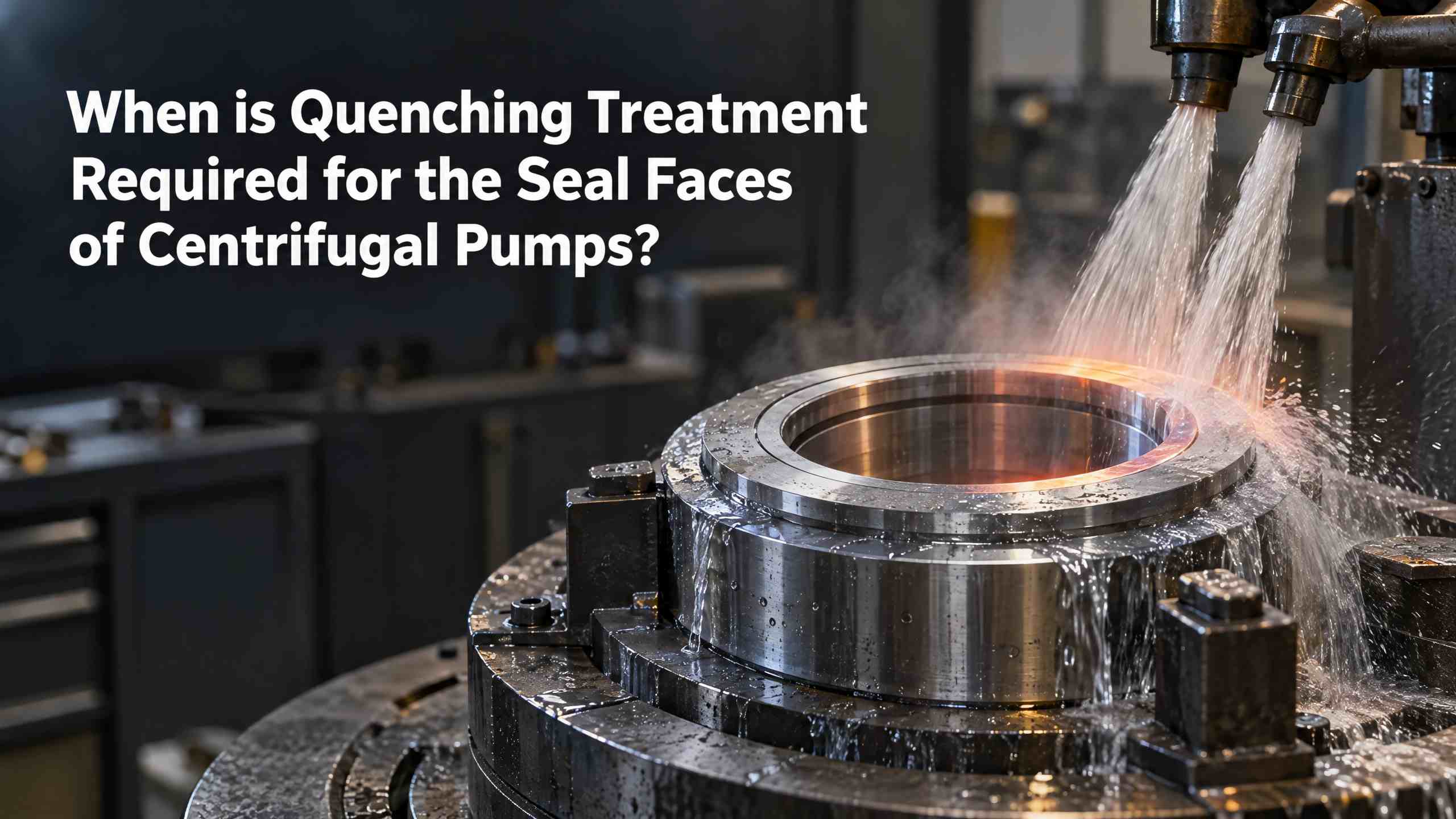 Quand un traitement de trempe est-il requis pour les faces d’étanchéité des pompes centrifuges ?