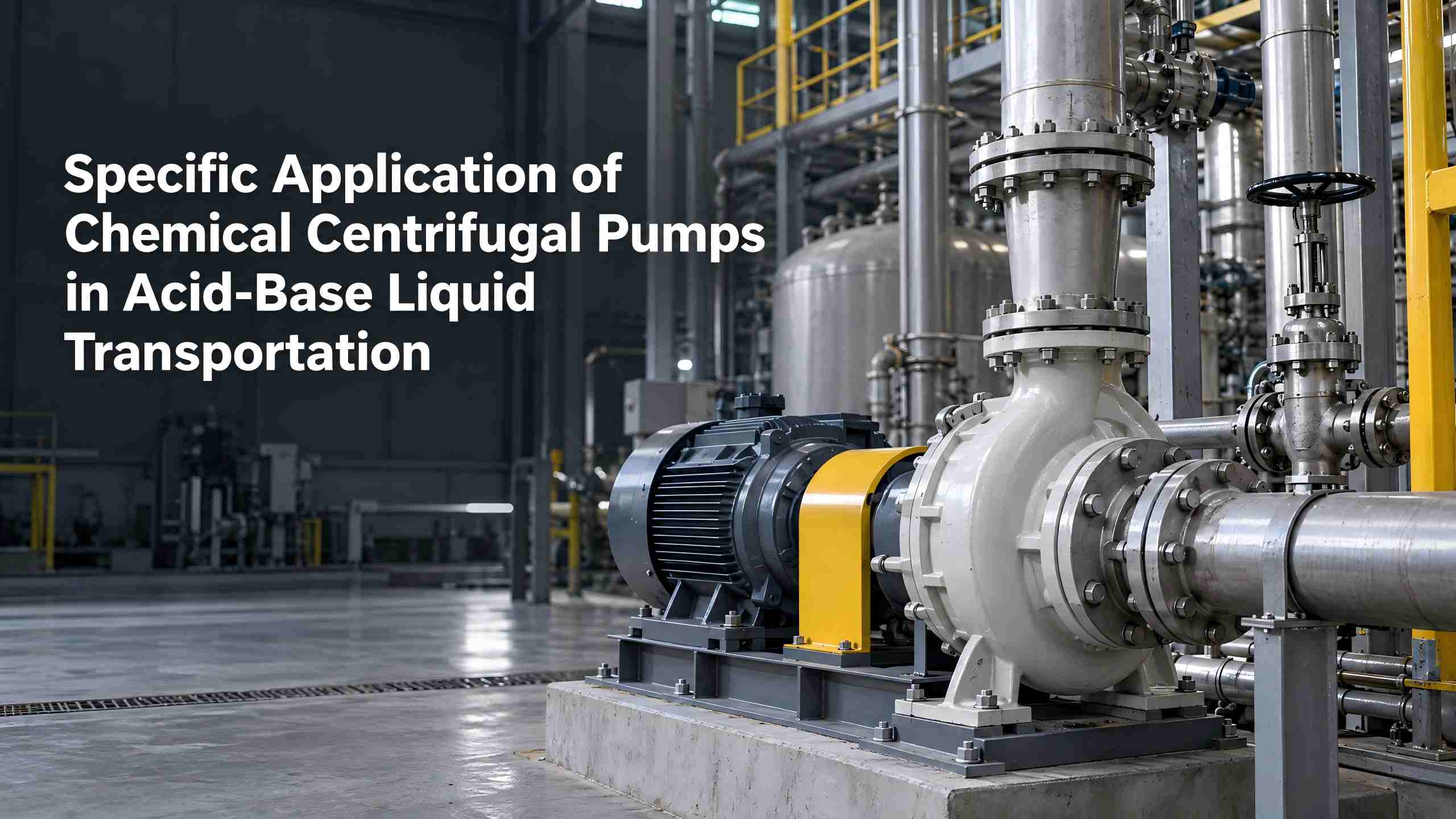 Application spécifique des pompes centrifuges chimiques dans le transport de liquides acido-basiques