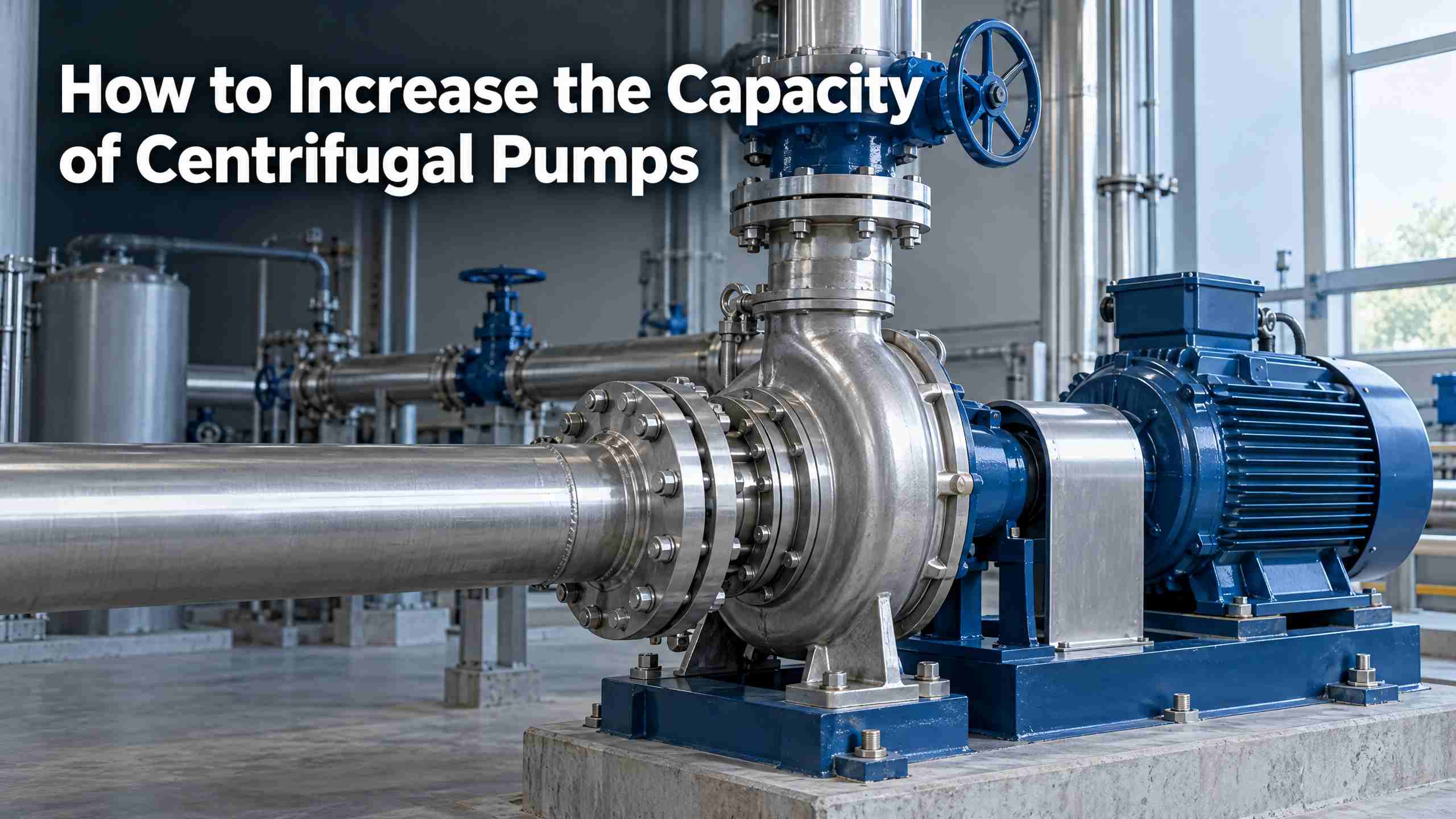 Comment augmenter la capacité des pompes centrifuges