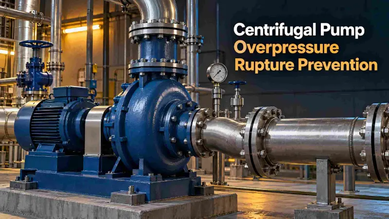 Prévention de rupture de surpression de pompe centrifuge