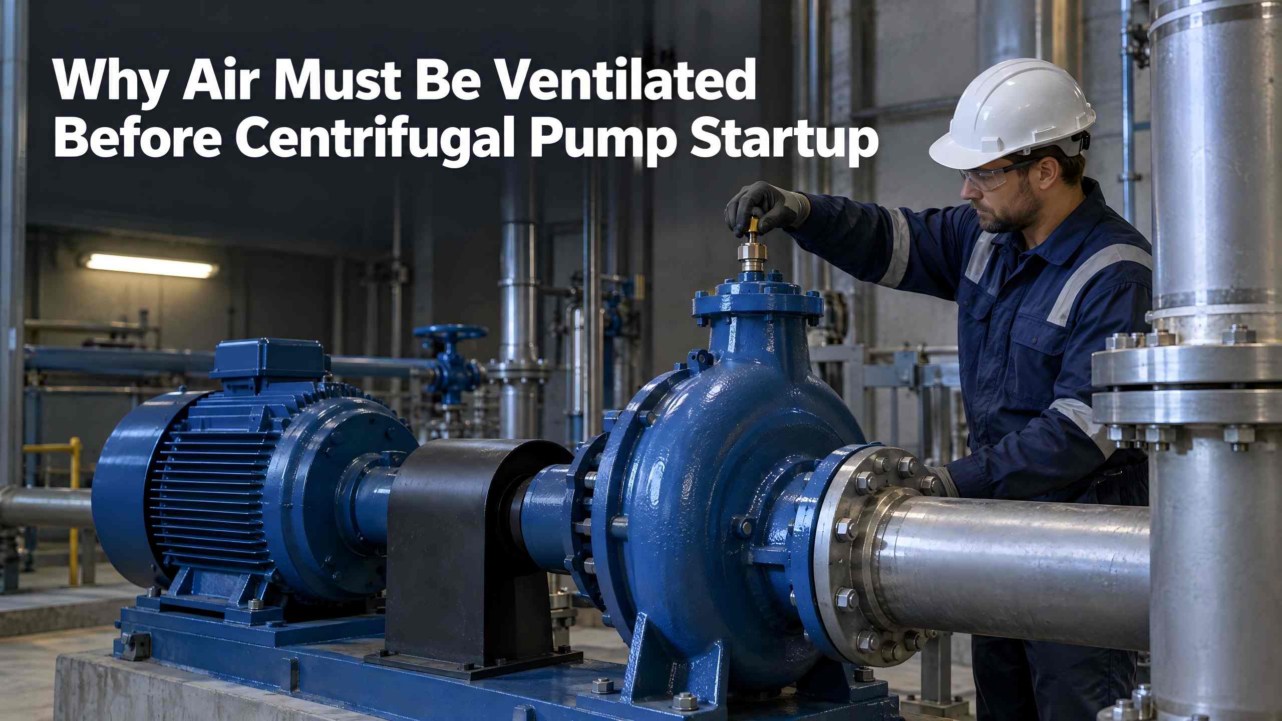 Pourquoi l'air doit être ventilé avant le démarrage de la pompe centrifuge